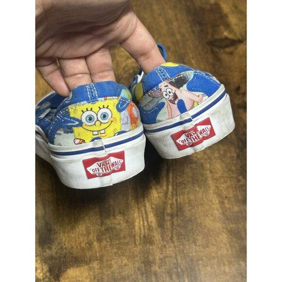 Vans Spongebob SquarePants x Classic Slip-On Shoes 'Alohabob' Size M 3.5 W 5 - Picture 3 of 13